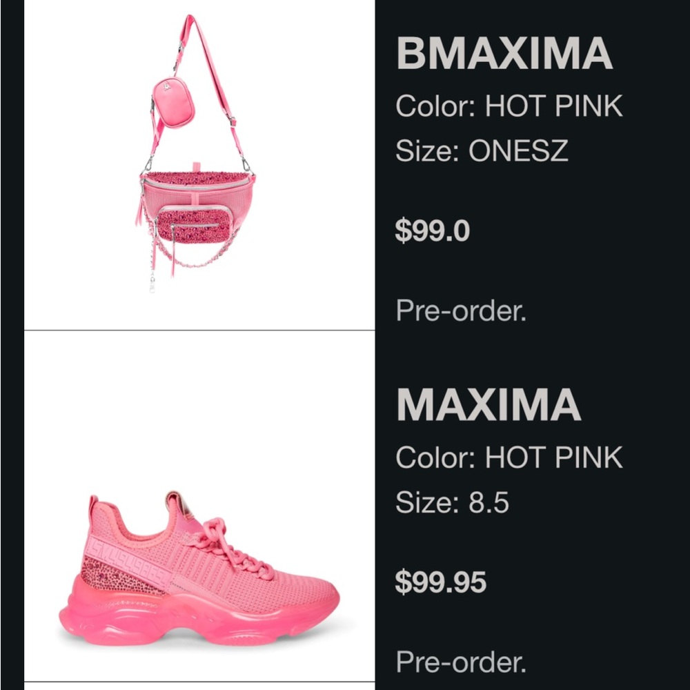 Steve Madden matching bag & shoes